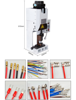 Descascador de fios elétrico do mudo da máquina da imprensa de Pin Terminal Connector Cable Crimping