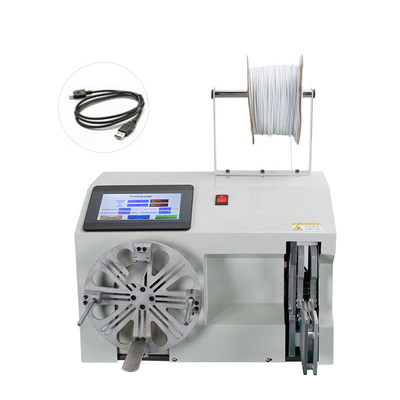 Máquina semiautomática de enrolar cabos de 30 metros de comprimento