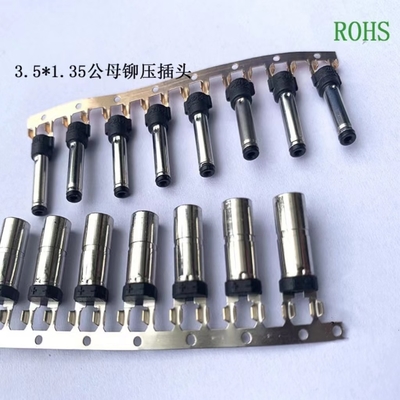 Conector DC 3.5-3.8 Forquilha de ajuste 3.5 1.35 Plug DC sem ranhuras Plug Jack DC