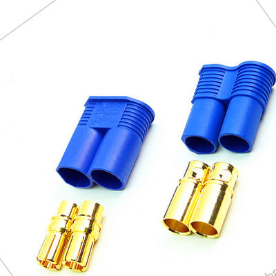 EC8 EC5 EC3  Connector Battery Device Connector Male & Female 5.0mm Gold Plated Connector with Blue Plastic Housing