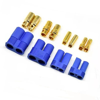 EC8 EC5 EC3  Connector Battery Device Connector Male & Female 5.0mm Gold Plated Connector with Blue Plastic Housing