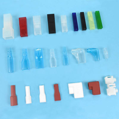 PVC Protect Bush Spade Connectors Quick Disconnect Male Female White Blue Bullet Rubber Crimp Terminal Covers Soft Sheath