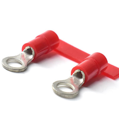 Terminais circulares de enxaguante 5 mm 10 mm Anel pré-isolado contínuo de terminais de cabo de cobre