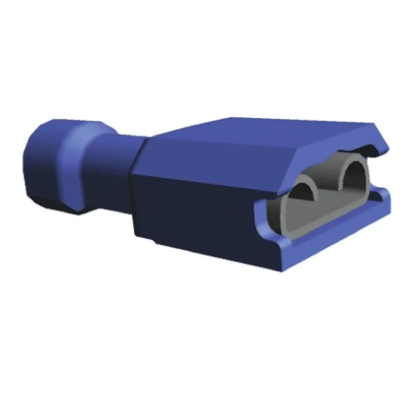 TE Connectivity 3-520116-2 Ultra-Fast 250 Blue Insulated Female Spade Connector Fully Insulated Male and Female Disconnects