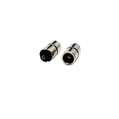 Conector Dc feminino revestido com níquel 5.5x2.1mm Jack de alimentação Dc