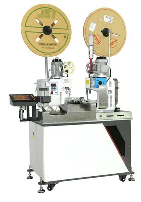 Elevada precisão de friso dobro de Full Auto da máquina do terminal do fio da extremidade 3.96mm