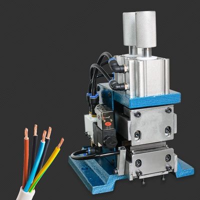 Vertical pequeno pneumático da máquina de descascamento do fio AWG32-AWG16